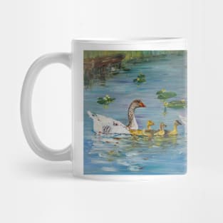 Geese on the pond Mug